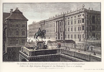 Vue du château avec le pont long, Vieux Berlin
